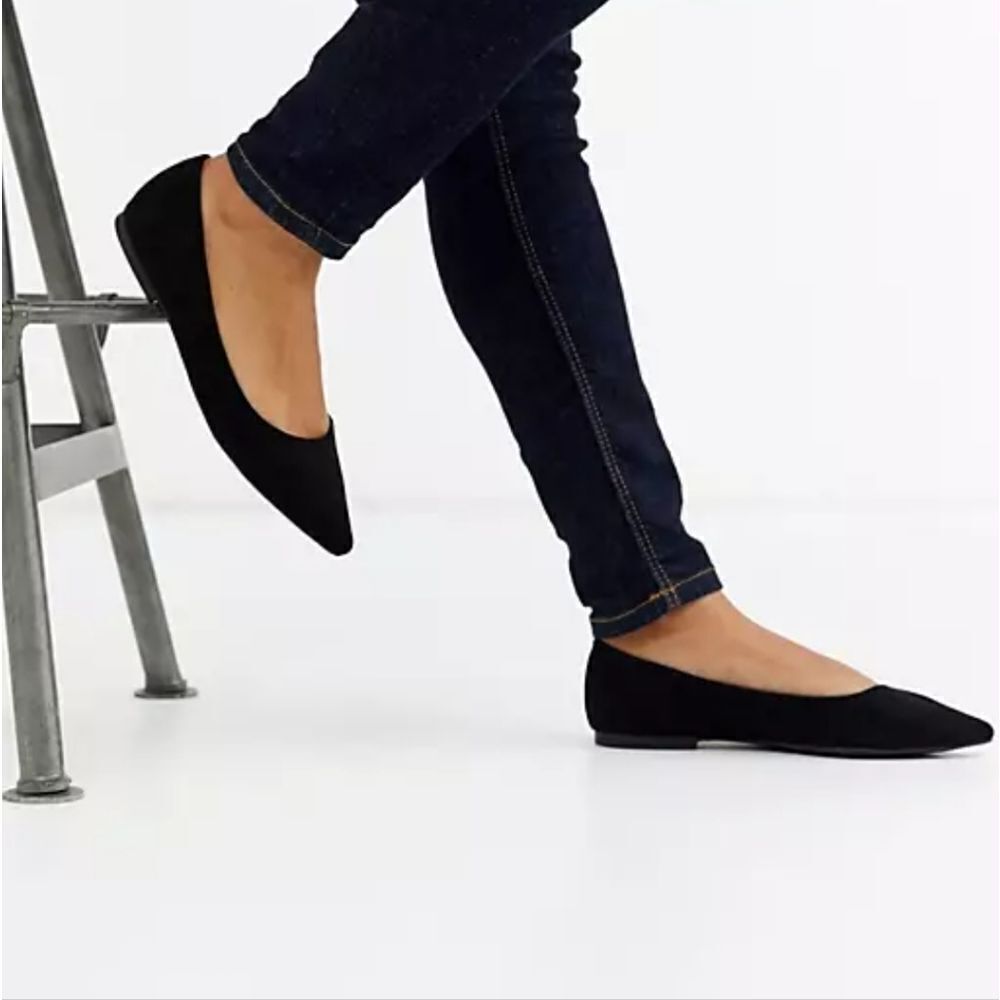 TIME&TRU SUEDE MEMORY FOAM TOE WOMEN"S SLIP-ON WOMEN"S FLAT SHOE